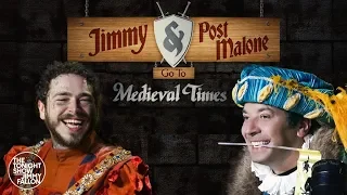 Post Malone and Jimmy Fallon Go to Medieval Times