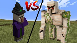 Minecraft Iron Golem Vs Witch: Mob Battle