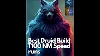 Diablo 4 Actual Best Druid Build Speed Run T100 Nightmare Dungeons Tornado + Natures fury.
