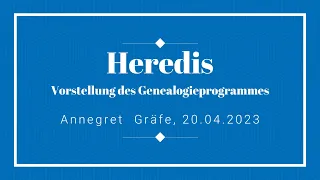 Heredis, eine Genealogieprogramm
