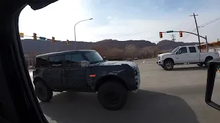 2022 Warthog Ford Bronco in Moab.  Ford Bronco Raptor Test Mule.  New Ford Bronco.  LCG and Wide!