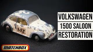 MATCHBOX restoration: 15D Volkswagen Beetle 1500 Saloon