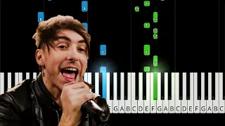 All Time Low - Kids In The Dark - EASY Piano Tutorial