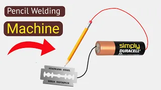 How to make simple pencil Welding machine at home with blade.Diy simple welding machine make 12v.