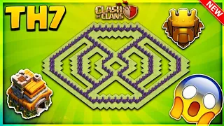 BRAND NEW 'CRAZY' TOWN HALL 7 (TH7) TROPHY BASE DESIGN 2018/PUSHING BASE-Clash Of Clans