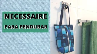 Necessaire de pendurar para viagem - Passo a Passo