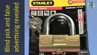 (picking 515) Barrel 5-pin padlock picked out-of-the-package (false advertising revealed)