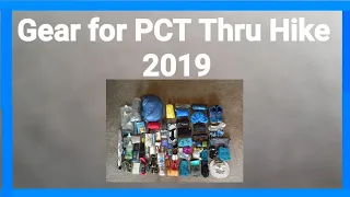 Gear List for PCT Thru Hike 2019