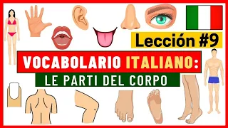 🇮🇹 ITALIANO LECCIÓN 9 VOCABOLARIO Le Parti del Corpo - Las partes del cuerpo @LatinaenItalia