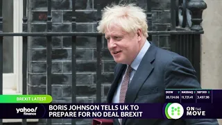 Boris Johnson tells UK to prepare for no-deal on Brexit