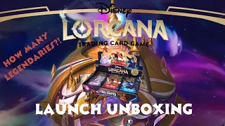 HOW MANY LEGENDARIES?!?! Disney Lorcana Booster Box Unboxing