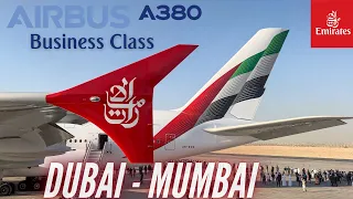 A380 BUSINESS CLASS to India | Dubai - Mumbai | Emirates Business Class | Emirates A380 |Trip Report