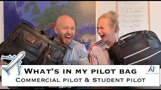 WHAT'S IN A PILOT BAG? What changes when you go from a student pilot to airline pilot? - Ask A Pilot