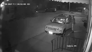 Burglary suspect caught on surveillance video in Hamilton