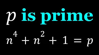 n^4+n^2+1=p | A Number Theory Problem