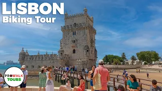 Lisbon, Portugal Bike Tour 4K with Captions