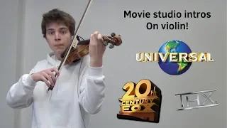 Movie studio intros on violin (100% nostalgia)