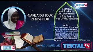 NAFILA DU JOUR : 21 eme nuit