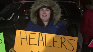 Rally outside of Garden River FN Band Council office, Dec 10, 2019