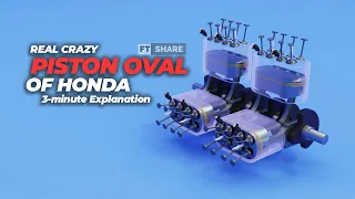 Honda's CRAZY & EXCLUSIVE Oval Piston Engine | 3 minute Explanation NR750 & NR500 ( 200216)