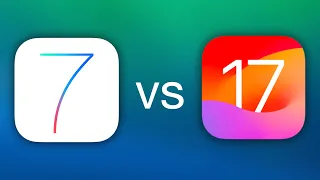 Comparing iOS 7 and iOS 17 UIs!