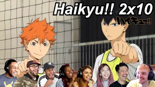 Haikyu!! 2x10 Reactions | Great Anime Reactors!!! | 【ハイキュー!!】【海外の反応】