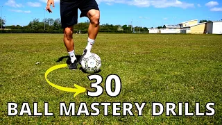 30 Лесни упражнения за по-добър контрол на топката | 30 Ball mastery drills | Coerver style training