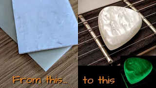 Making A 3-Ply Glow-In-The-Dark Guitar Pick