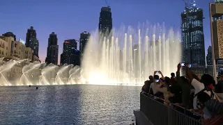 [4K 60fps]Dubai Fountains(Sama Dubai song-Mehad Hamad)-Night View-December 2019