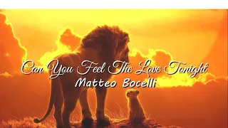 Can you feel the love tonight - Matteo Bocelli- Lyric/Letra ღ
