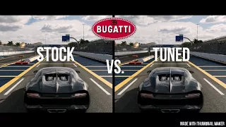 Forza Motorsports 7 | Stock Bugatti Chiron  vs Tuned Bugatti Chiron!
