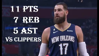 Jonas Valanciunas 11 Pts 7 Reb 5 Ast New Orleans Pelicans vs LA Clippers HIGHLIGHTS