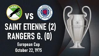 Saint Etienne vs Rangers Glasgow - European Cup 1975-1976 Round of 16, 1st leg - Full match