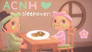 An Animal Crossing sleepover Ft. itz_peachii ! | Animal Crossing New Horizons🌙 🏠