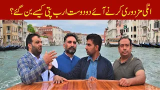 Pakistani businessman in Venice Italy. The city on water.