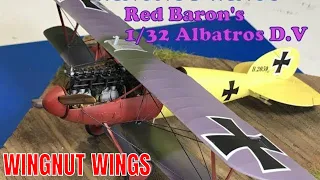 Building the 1/32 Wingnut Wings Red Baron Albatros D.V step by step build