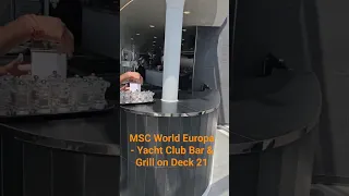 VTO Short: MSC World Europa - Yacht Club Bar & Grill on Deck 21
