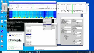 The Icom IC-R8600 being controlled by SdrGlut.