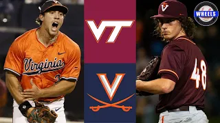 Virginia Tech vs #18 Virginia (AMAZING GAME!) | 2024 College Baseball Highlights