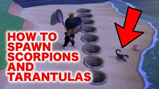 How to Spawn Scorpions and Tarantulas in Animal Crossing New Horizons