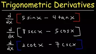 Derivatives of Trigonometric Functions