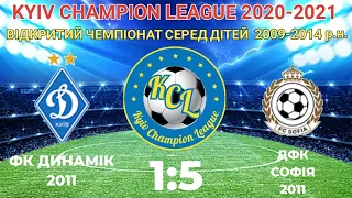 KCL 2020-2021 Динамік - ДФК Софія 1:5 2011