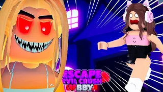 ESCAPAMOS DA CRUSH MALVADA DO ROBLOX(Escape evil crush obby)