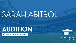 🔴 Audition de Sarah Abitbol sur les défaillances des instances du sport français