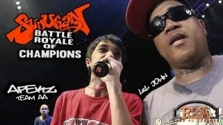 R2A SUNUGAN BATTLE ROYALE OF CHAMPIONS Apekz vs LiL John vs Razor