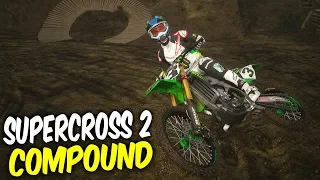 Supercross 2 the game - Compound gameplay,freeride,exploring