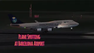 Early Morning Arrivals at Barcelona Airport | Plane spotting | B747, A320 and more