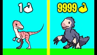 Merge Dinosaurs! - INCREDIBLE LEGENDARY DINOSAUR EVOLUTION! Max Level Speed & Power! (9999+ Level)