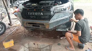 customize steel bumper for Toyota Hilux