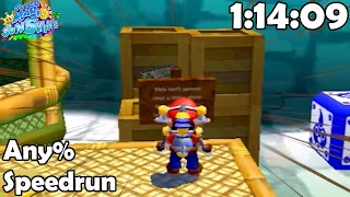 Any% in 1:14:09 ~ Super Mario Sunshine Speedrun